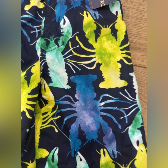 NWT BOYS Cherokee Colorful Lobster Print Swimming trunks - Picture 4 of 7